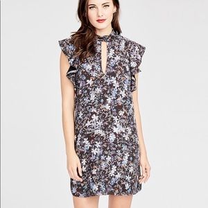 Rachel Rachel Roy Floral Flutter Sleeve Dress - M